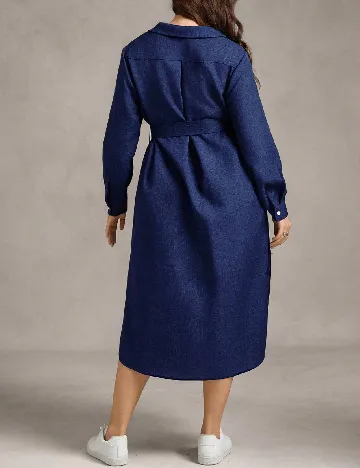 Rochie medie SHEIN CURVE, albastru