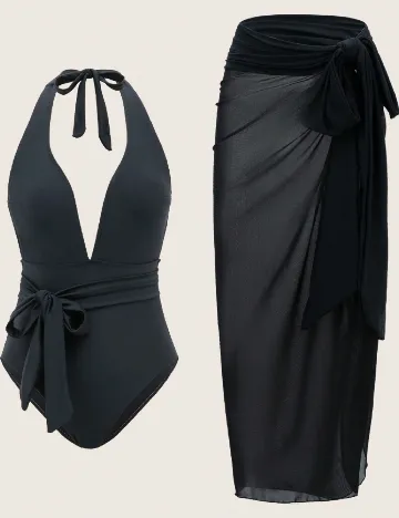 Costum de baie SHEIN, negru