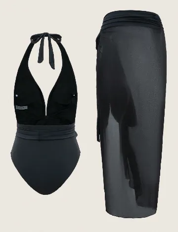 Costum de baie SHEIN, negru