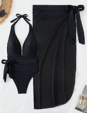 Costum de baie SHEIN, negru