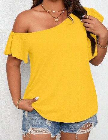 Bluza SHEIN CURVE, galben