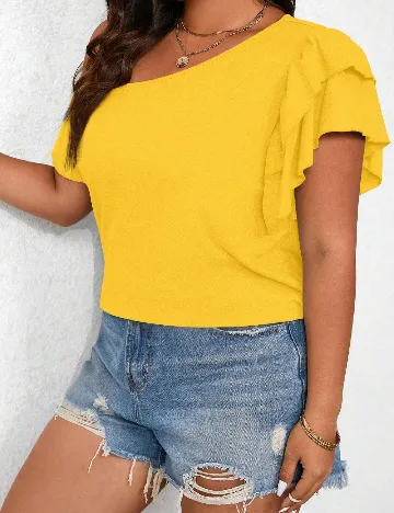 Bluza SHEIN CURVE, galben