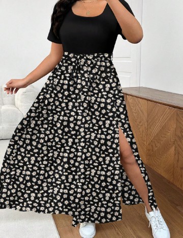 Rochie lunga SHEIN CURVE, negru