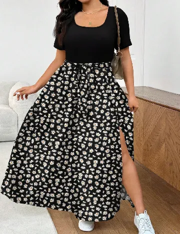 Rochie lunga SHEIN CURVE, negru