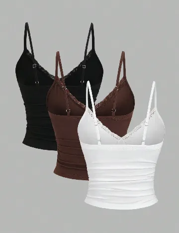 Set topuri 3 bucati SHEIN, mix culori