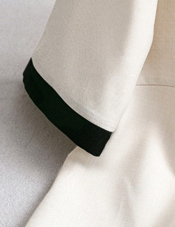 Compleu SHEIN, crem/negru