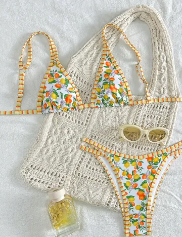 Costum de baie SHEIN, mix culori