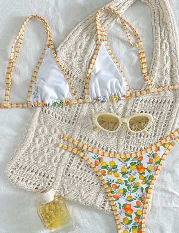 Costum de baie SHEIN, mix culori