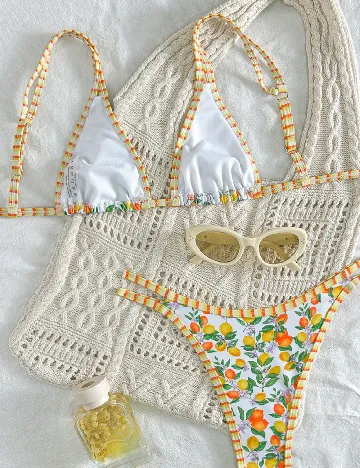 Costum de baie SHEIN, mix culori