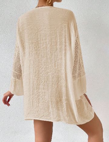 Rochie de plaja SHEIN, crem