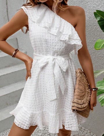 Rochie scurta SHEIN, alb