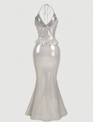 Rochie lunga SHEIN, argintiu