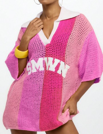 Rochie scurta SUMWON, roz