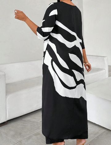 Compleu SHEIN, alb/negru