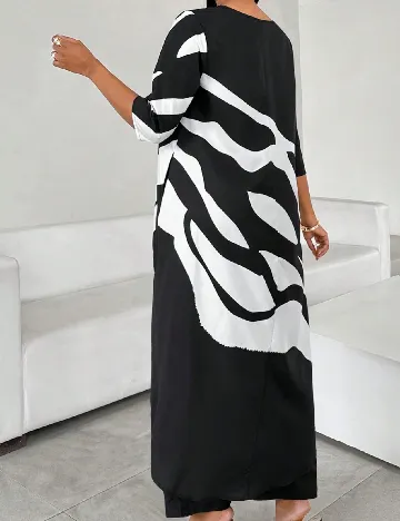 Compleu SHEIN, alb/negru