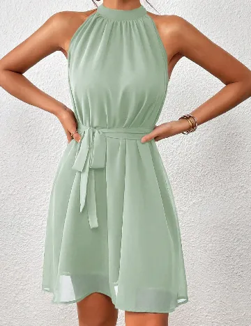 Rochie scurta SHEIN, verde