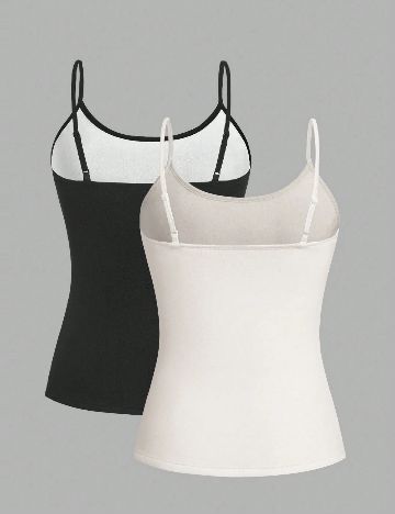 Set Maiouri 2 bucati SHEIN, alb/negru