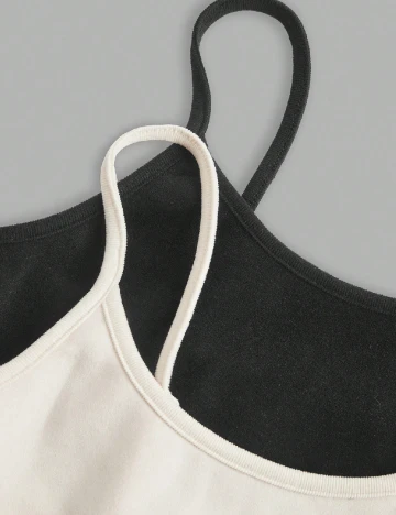 Set Maiouri 2 bucati SHEIN, alb/negru