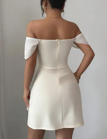 Rochie scurta SHEIN, crem