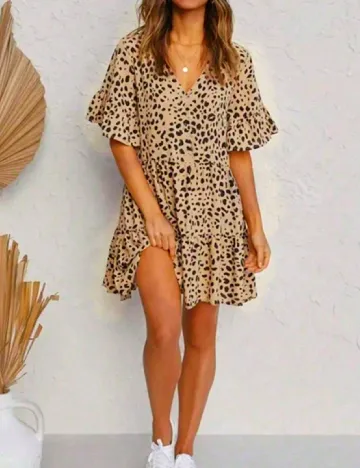 Rochie scurta SHEIN, animal print