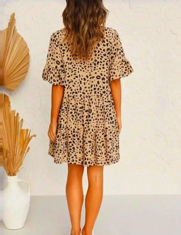 Rochie scurta SHEIN, animal print