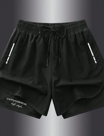 Pantaloni scurti SHEIN, negru