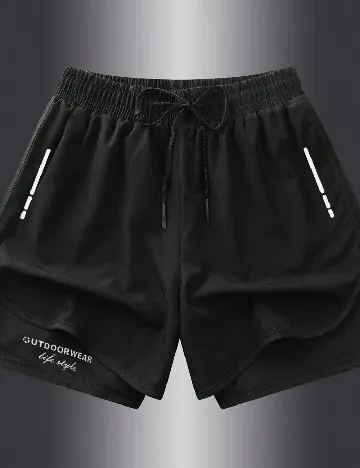 Pantaloni scurti SHEIN, negru