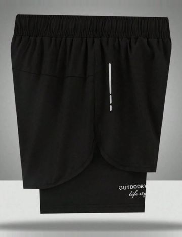 Pantaloni scurti SHEIN, negru