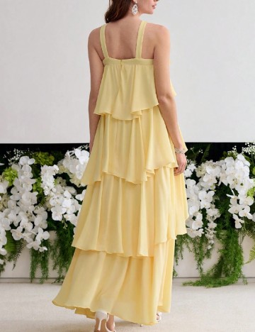 Rochie lunga MOTF, galben