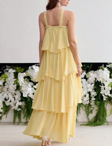 Rochie lunga MOTF, galben