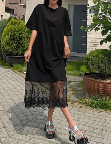 Rochie medie Dazy, negru