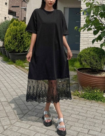 Rochie medie Dazy, negru