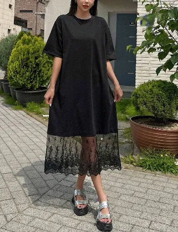 Rochie medie Dazy, negru