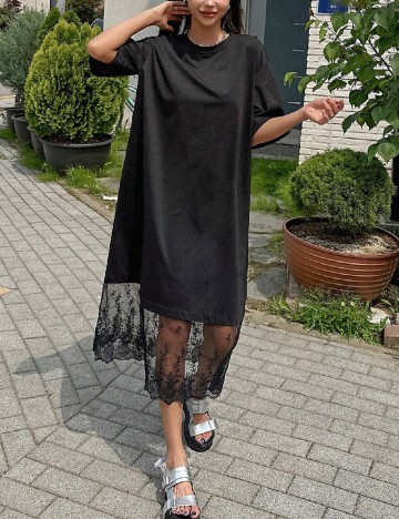 Rochie medie Dazy, negru