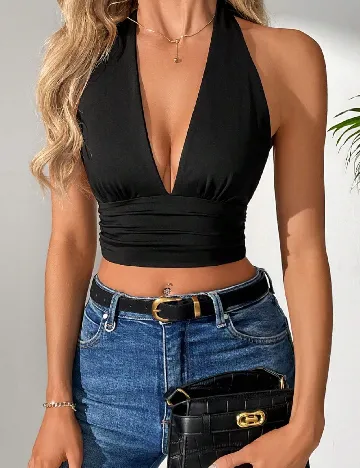 Top SHEIN, negru