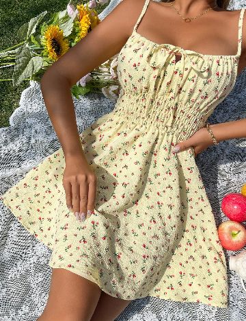 Rochie scurta SHEIN, galben