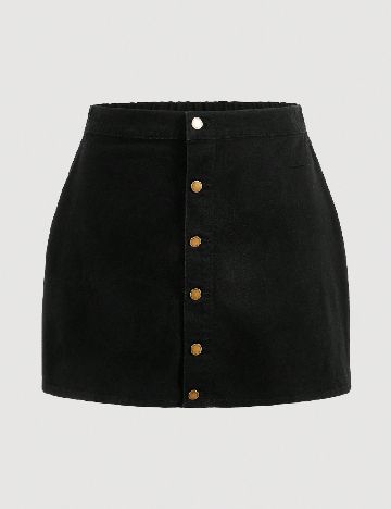 Fusta SHEIN CURVE, negru