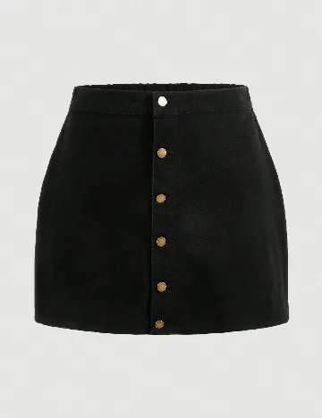 Fusta SHEIN CURVE, negru