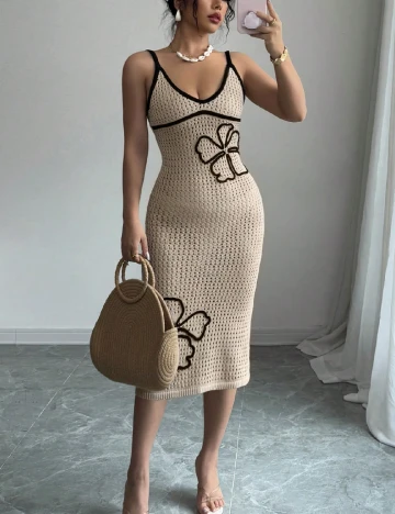 Rochie de plaja SHEIN, bej