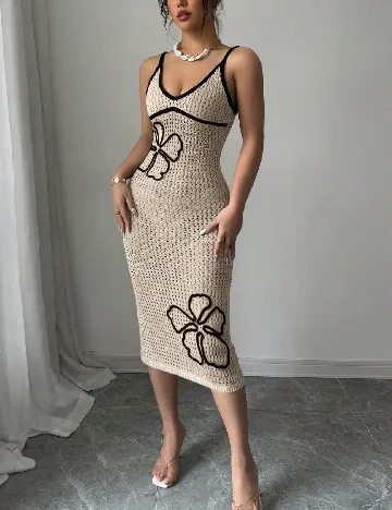 Rochie de plaja SHEIN, bej