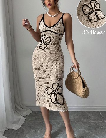 Rochie de plaja SHEIN, bej