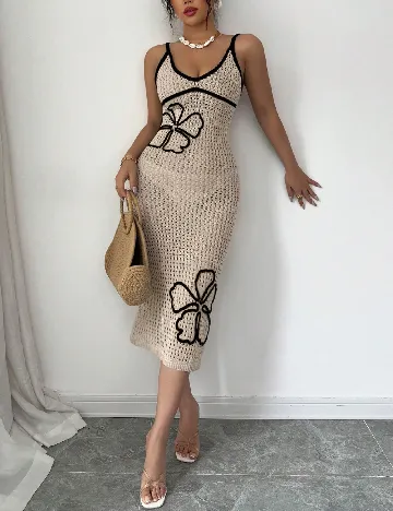 Rochie de plaja SHEIN, bej