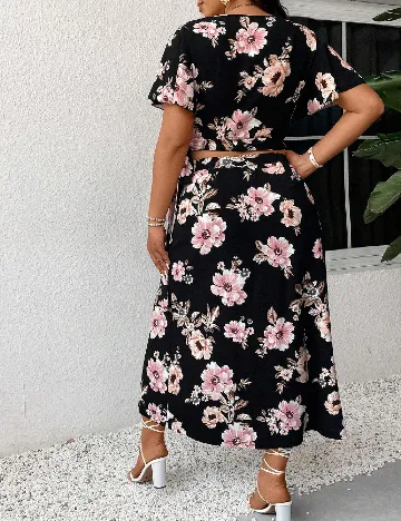 Compleu SHEIN CURVE, floral print