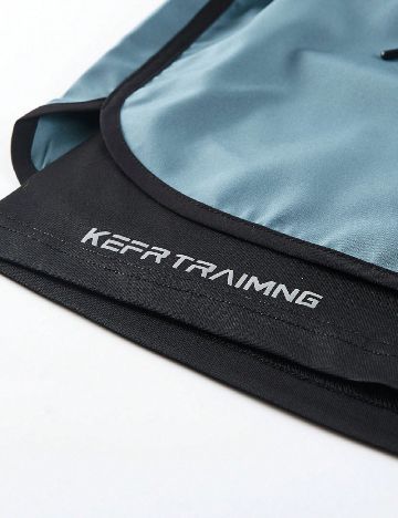 Pantaloni scurti SHEIN Plus Size Men, albastru