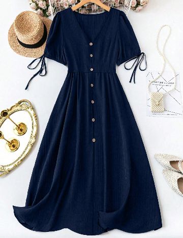 Rochie medie SHEIN CURVE, bleumarin