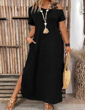 Rochie lunga SHEIN CURVE, negru