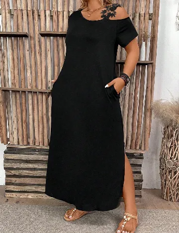 Rochie lunga SHEIN CURVE, negru