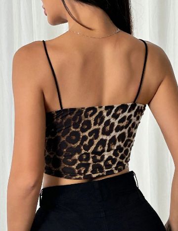 Top SHEIN, animal print