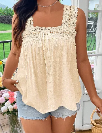 Bluza SHEIN CURVE, crem