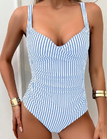 Costum de baie SHEIN, albastru